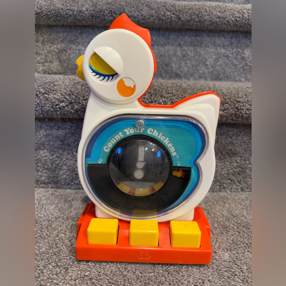 Rare Vintage Tomy Count Your Chickens 1970's counting educational toy